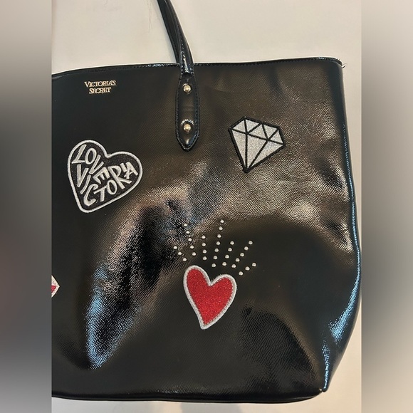 Victoria’s Secret Black Patch Large Tote - Picture 4 of 8